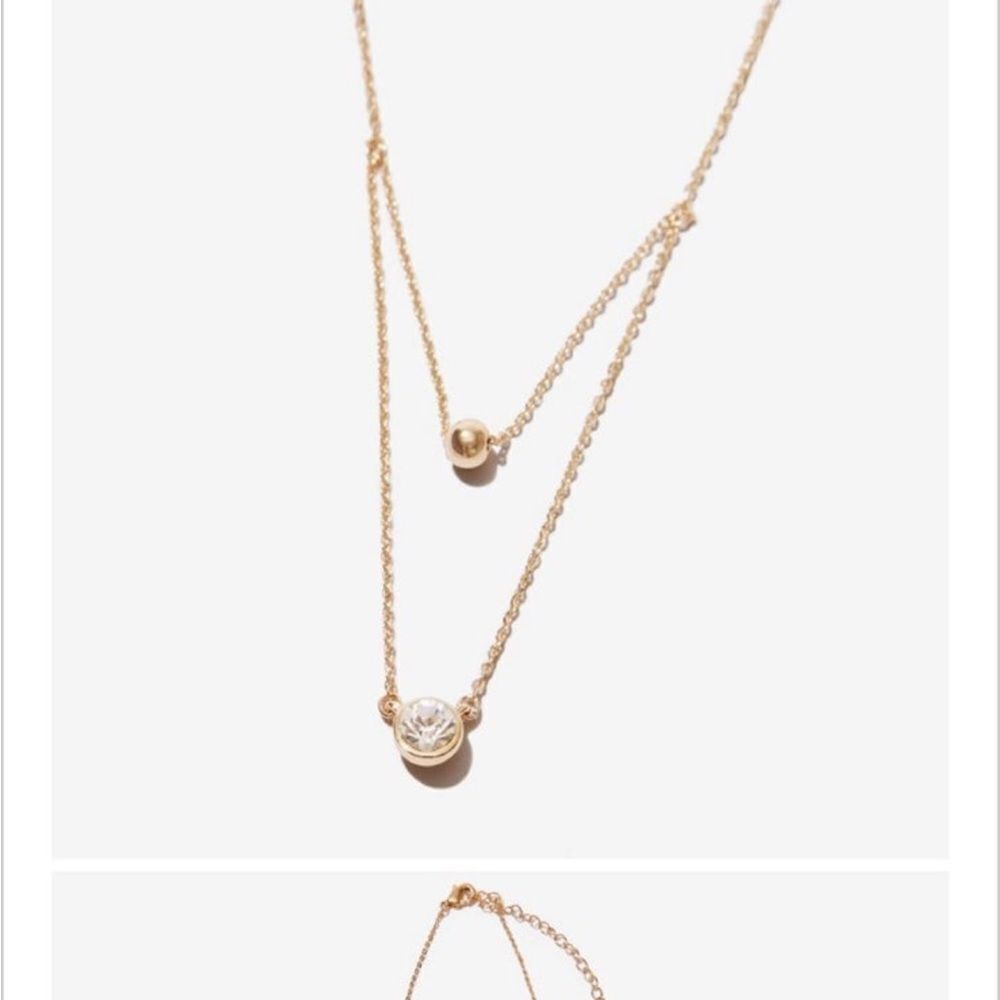 NWT Marlyn schiff‎ double layered necklace - Picture 2 of 5